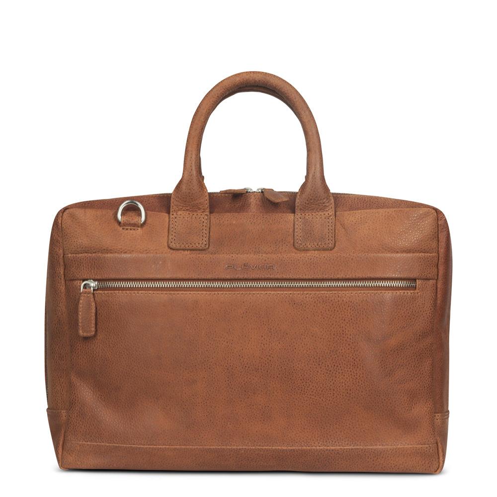 plevier Plevier Cumberland laptoptas 16 inch cognac