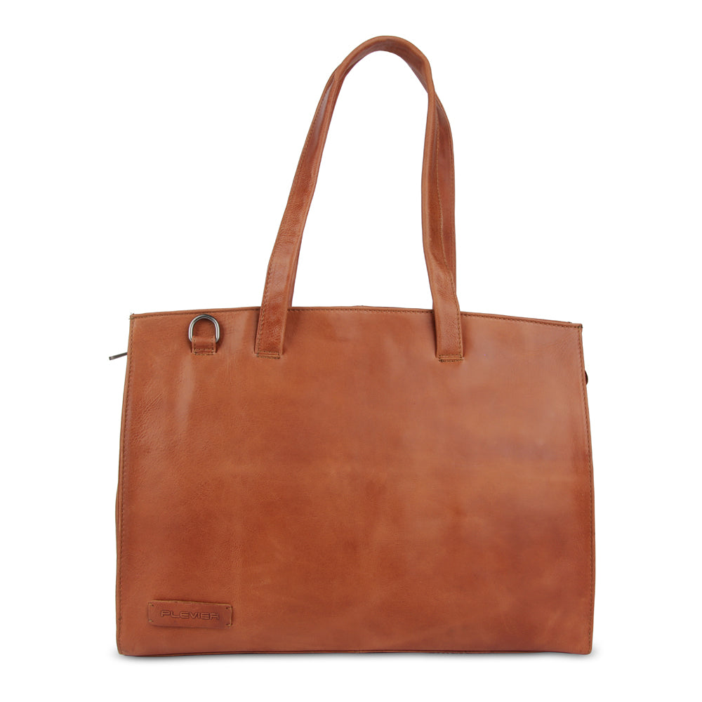 plevier Plevier Islay dames laptoptas 16 inch cognac