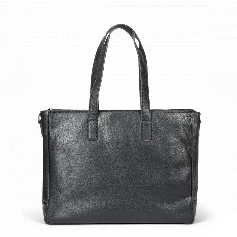 plevier Plevier Agaat shopper 16 inch zwart