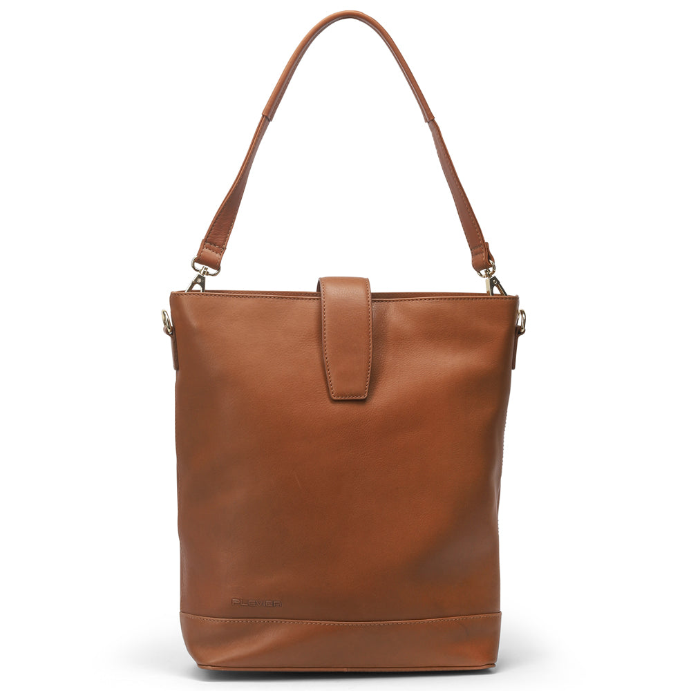 plevier Plevier Bow bucket bag 16 inch cognac