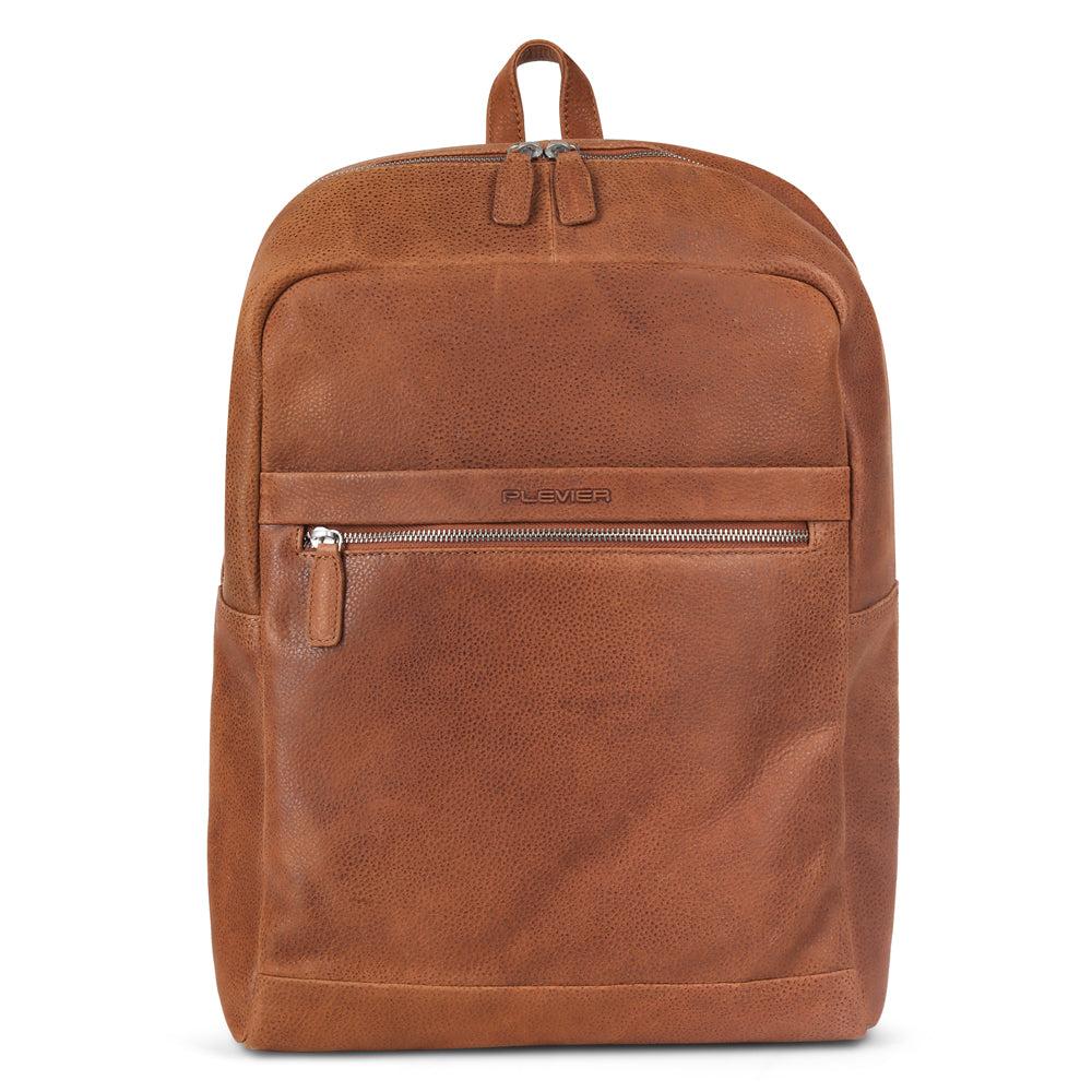 plevier Plevier Dayton rugzak 16 inch cognac