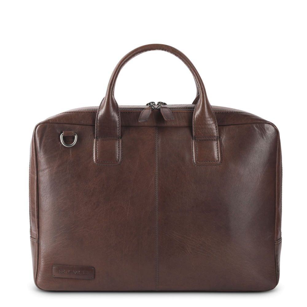 plevier Plevier Flint businesstas 16 inch bruin