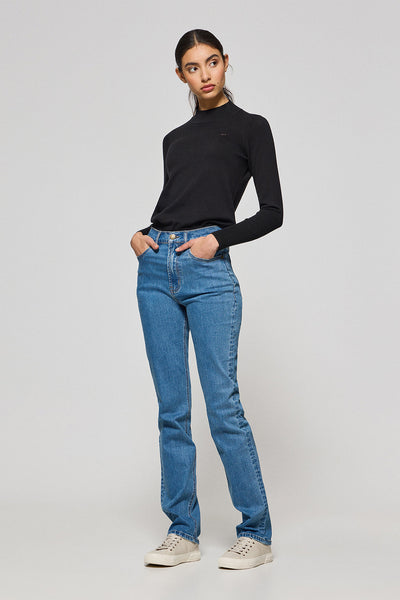 polo club Blauwe jeansbroek ‘Tanya’ met Polo Club-details