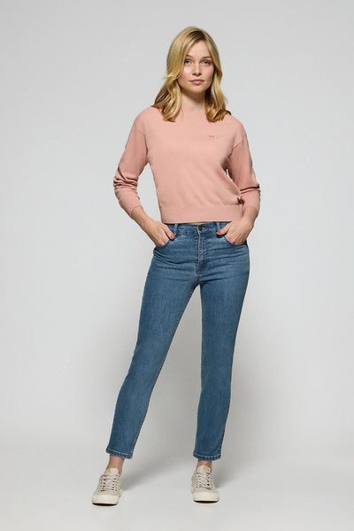 polo club Denimblauwe jeansbroek ‘Telma’ met Polo Club-details