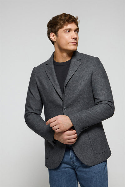 polo club Grijze blazer "Cameron" met Polo Club-details