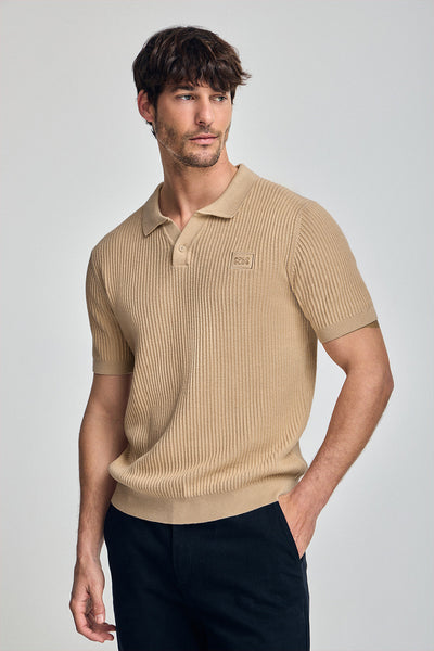 polo club Ivoorkleurige trui Jimin met logo op de borst