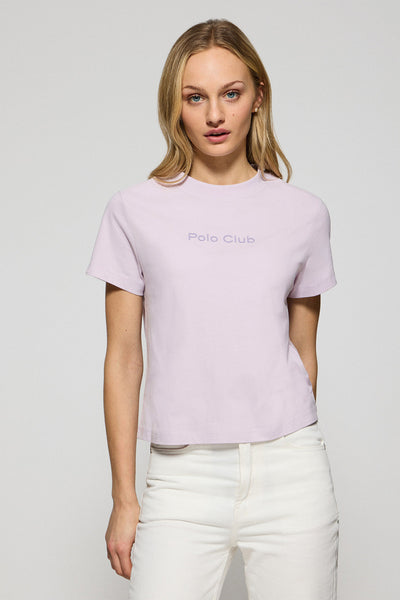 polo club Lavendelkleurig T-shirt 'Tori' met Polo Club Minimal Combo-logo
