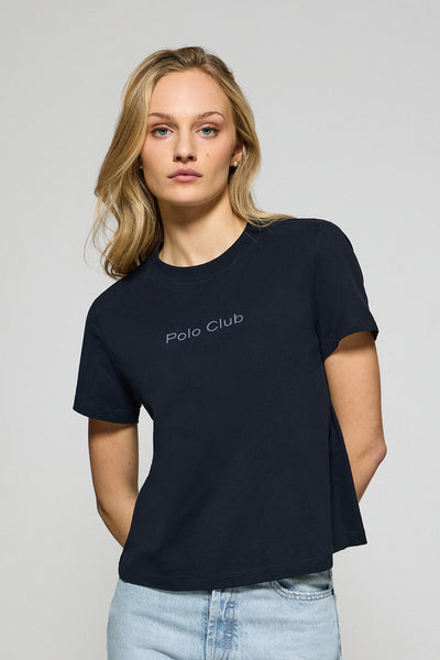polo club Marineblauw T-shirt 'Tori' met Polo Club Minimal Combo-logo