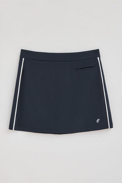 polo club Marineblauwe rok June met geborduurd monogram