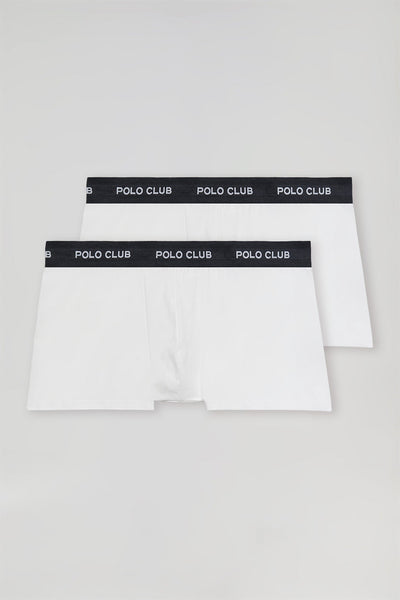 polo club Pack met twee witte boxershorts met Polo Club-logo