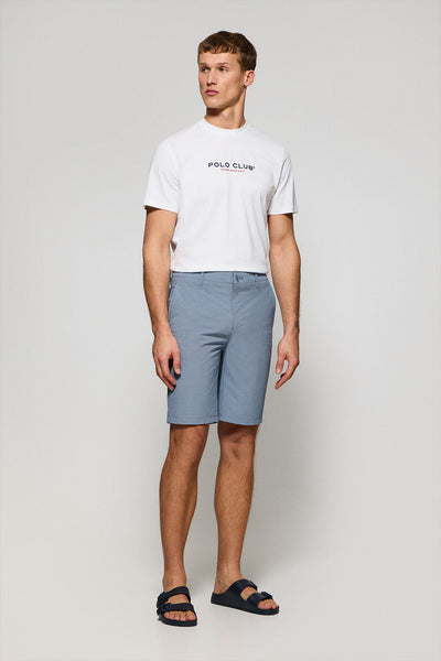 polo club Denim-blauwe technische short Walkabout