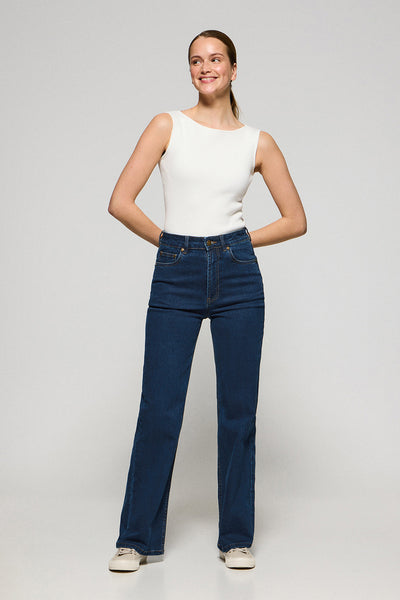 polo club Indigo blauwe Wide-leg jeans Jana