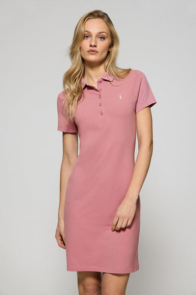 polo club Roze polojurk met Rigby Go-logo