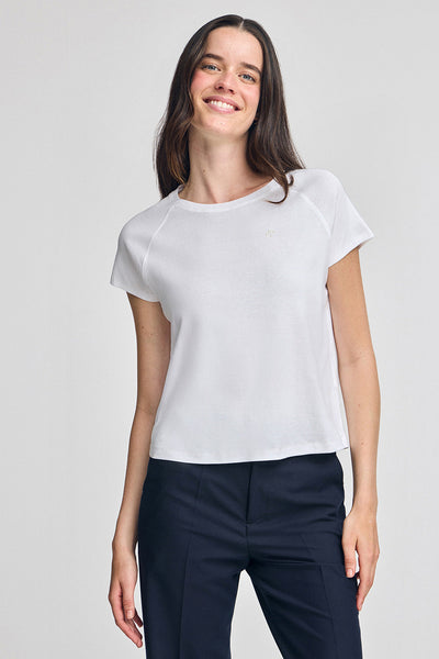 polo club Wit T-shirt Hesperia met geborduurd monogram polo club Wit T-shirt Hesperia met geborduurd monogram