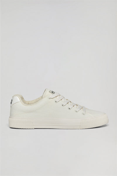 polo club Witte stoffen herensneaker 'Habana' met Polo Club-details