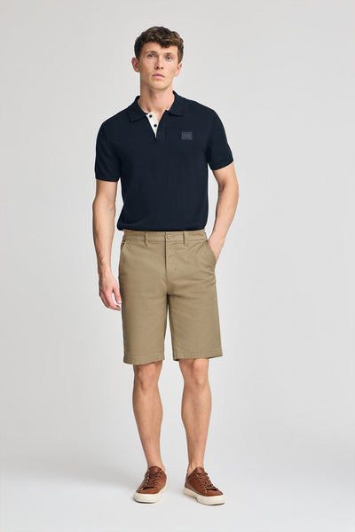 polo club Zandkleurige bermuda met Polo Club-details relaxed fit