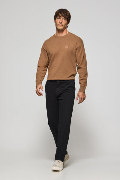 polo club Zwarte chino "Vanya" met geborduurd Polo Club-detail