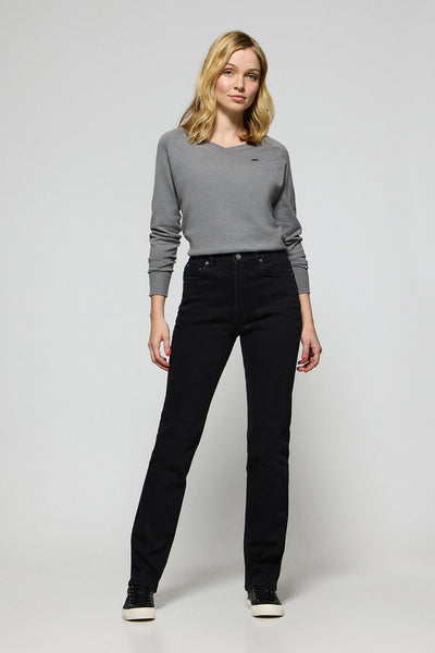 polo club Zwarte jeansbroek ‘Tanya’ met Polo Club-details