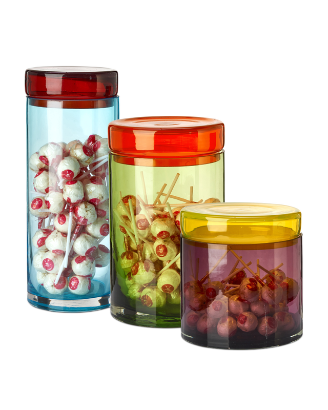 Pols Potten Caps And Jars Opbergpotten Set 3 Multi-colour