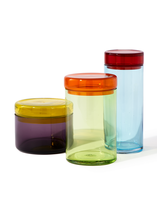 Pols Potten Caps And Jars Opbergpotten Set 3 Multi-colour