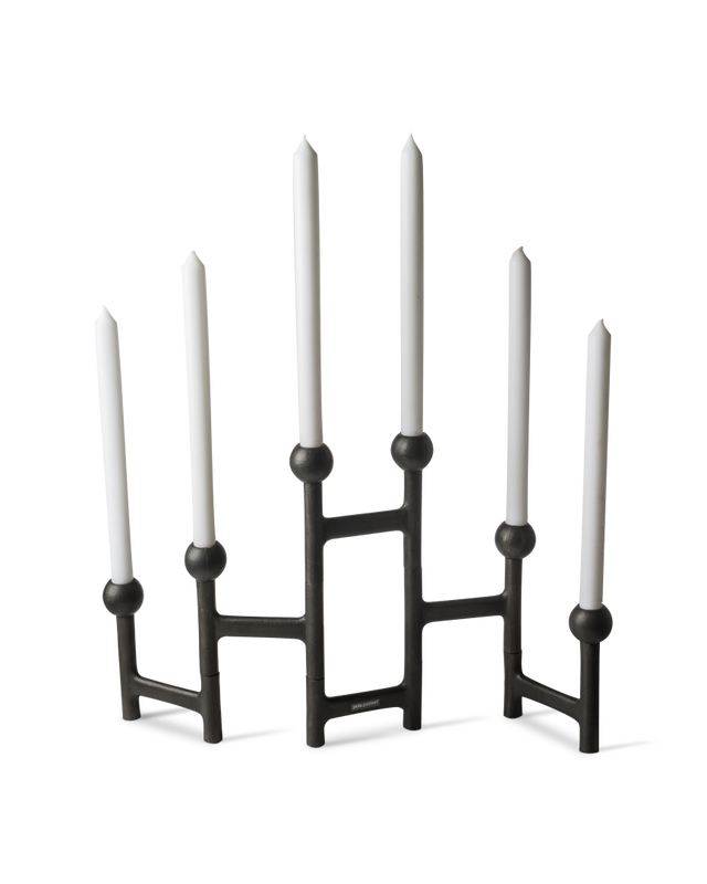 Pols Potten Kandelaar Folding Round Graphite Dark Grey