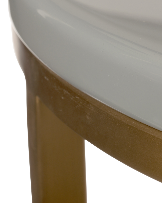 Pols Potten Marble Look & Gouden Feet Bijzettafel White