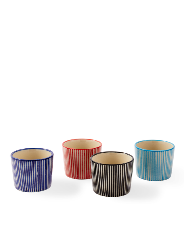 pols potten Marine Striped Espresso Kopjes Multi-colour