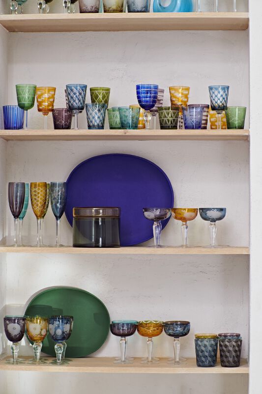 Pols Potten Multicolour Cuttings Coupe Champagneglazen Multi-colour