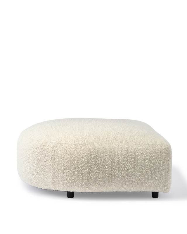 Pols Potten A-Round-U Poef Links Boucle White
