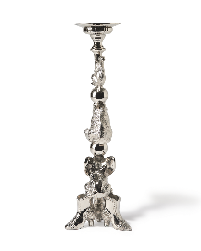 Pols Potten Animal Kandelaar Silver
