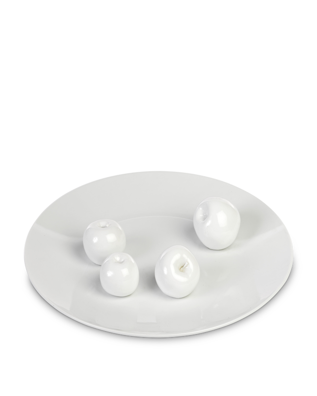 pols potten Apples Bord White