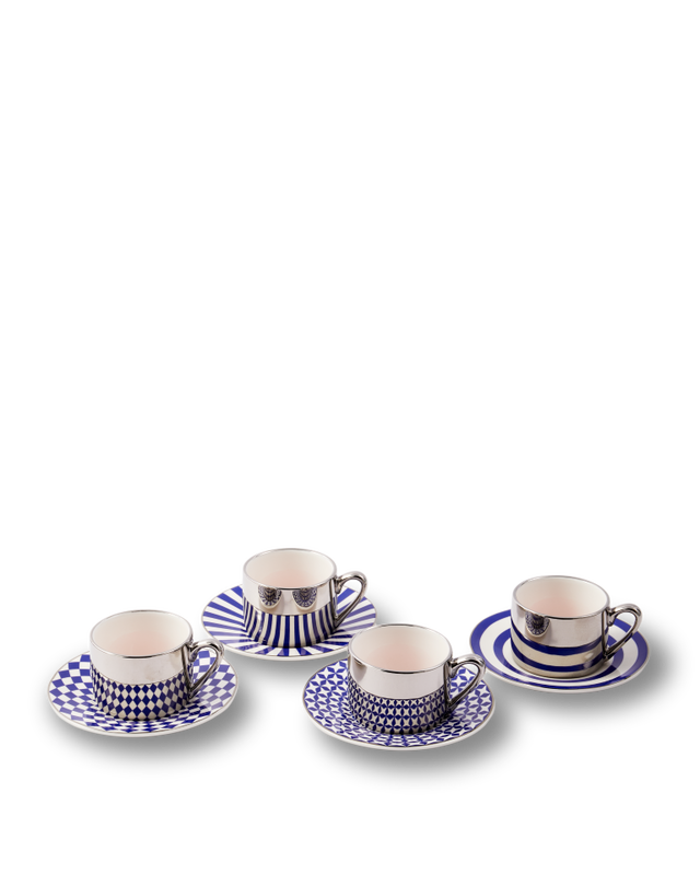 pols potten Aunty Espresso kopjes Dark blue