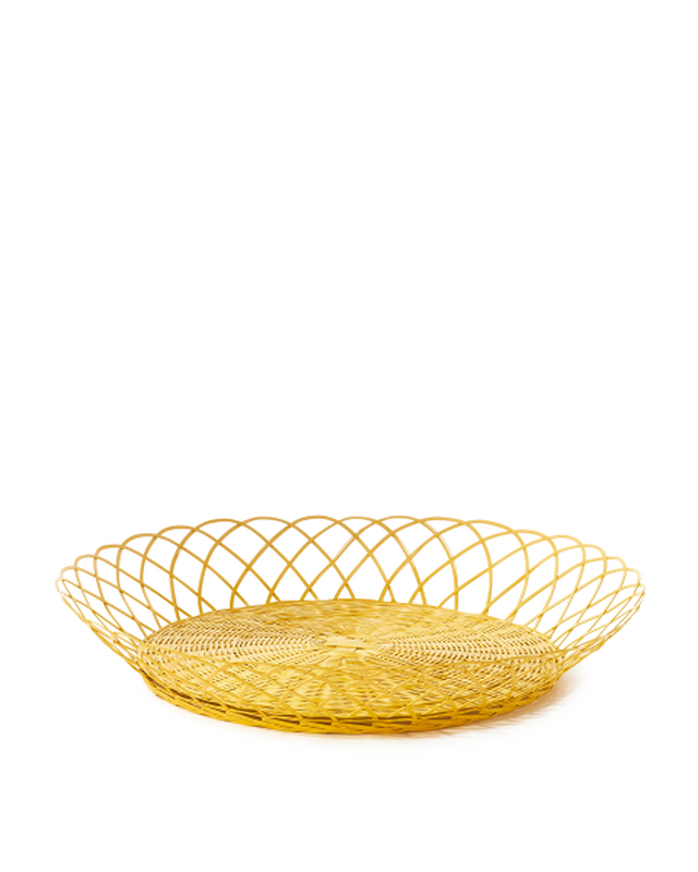 pols potten Bakkie mand Kant - XXL Yellow