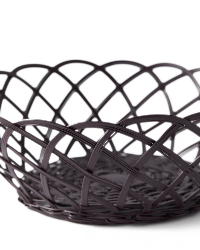 Pols Potten Bakkie Mandje Kant Burgundy Red