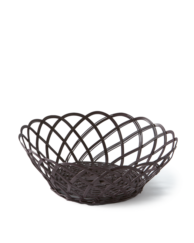 pols potten Bakkie Mandje Kant Burgundy red