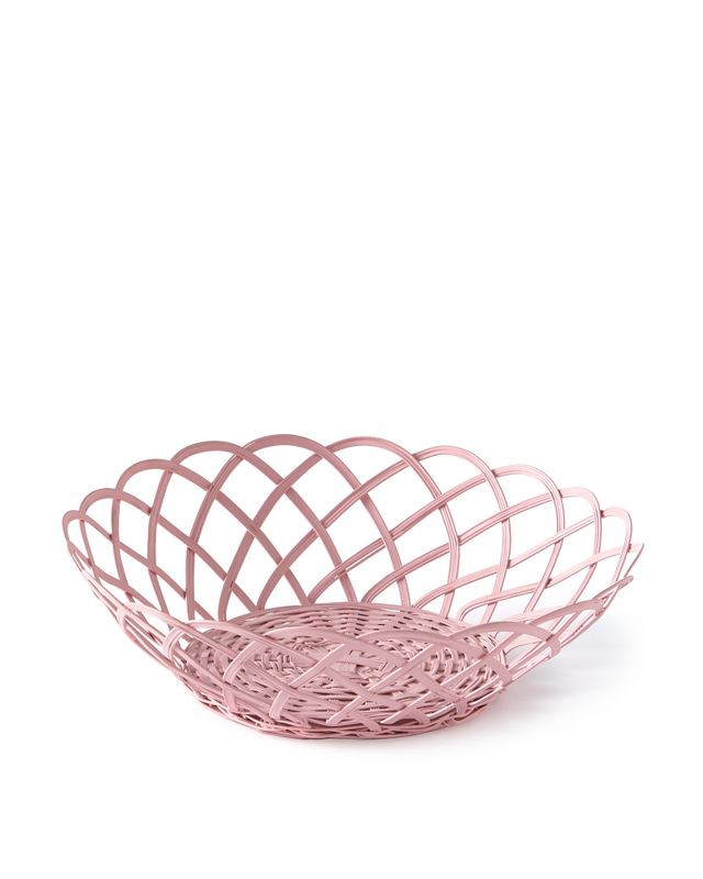 pols potten Bakkie Mandje Kant light pink