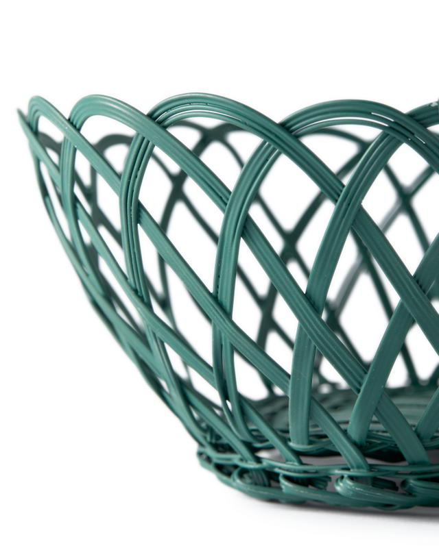 Pols Potten Bakkie Mandje Ovaal Dark Green