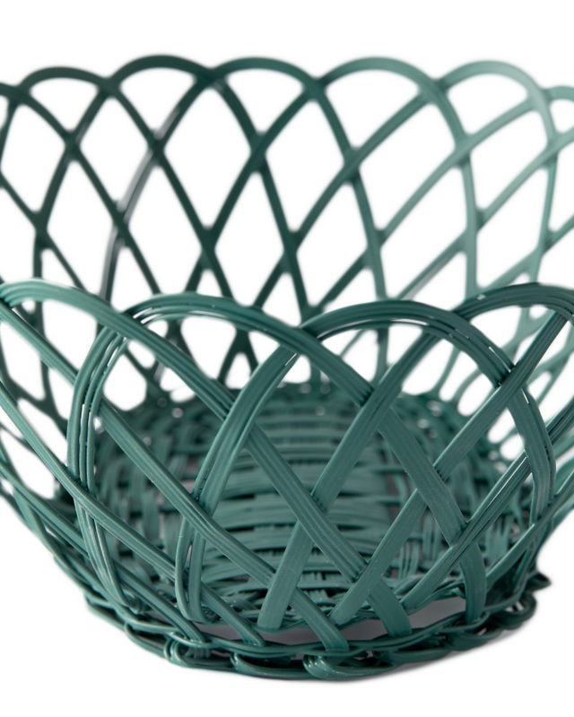 Pols Potten Bakkie Mandje Ovaal Dark Green