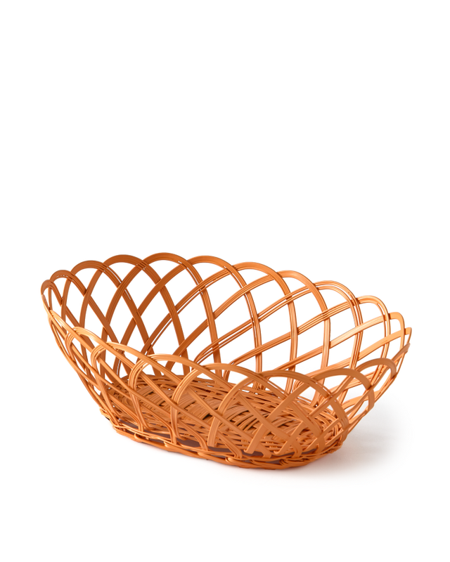 pols potten Bakkie Mandje Ovaal Orange