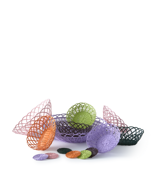 Pols Potten Bakkie Mandje Rond Light Green