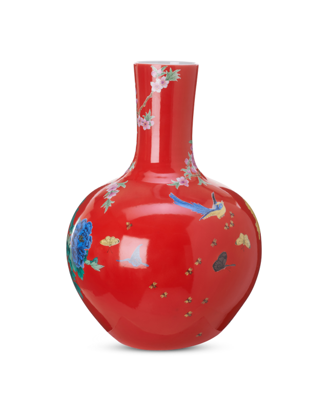 Pols Potten Ball Body Vaas Coral Red