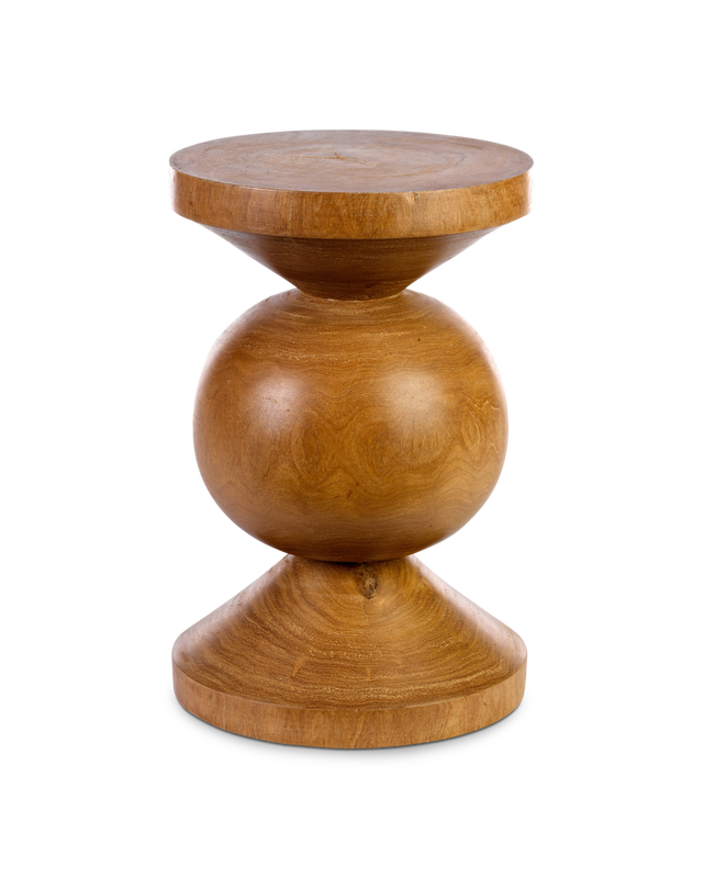 pols potten Ball Kruk Cognac