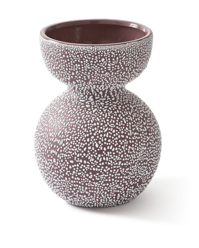 pols potten Boolb Dots Vaas - M Dark purple