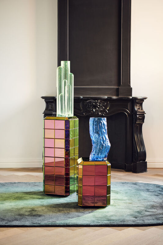 Pols Potten Boomstam Vaas - M Dark Blue