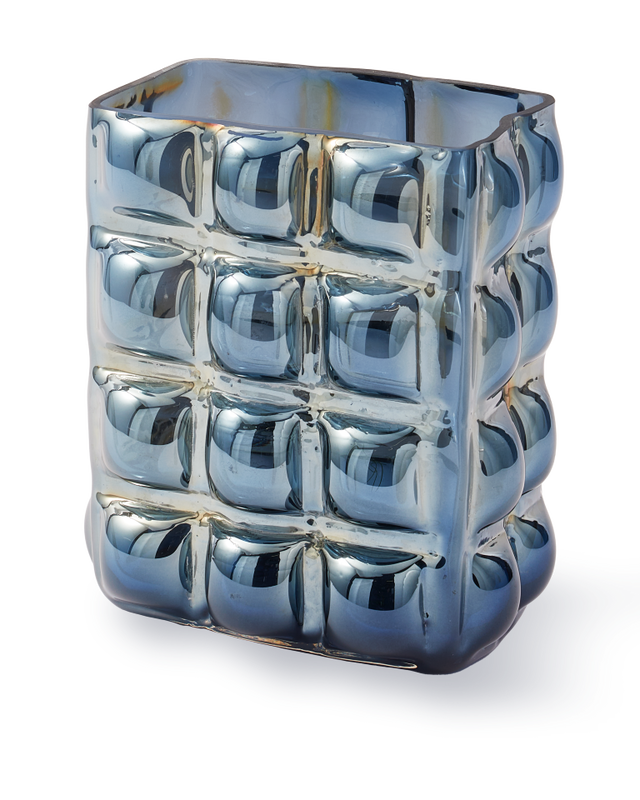 pols potten Bubble vaas - L Dark blue