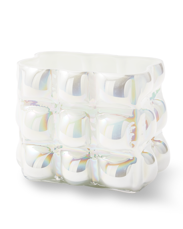 pols potten Bubble vaas - S White