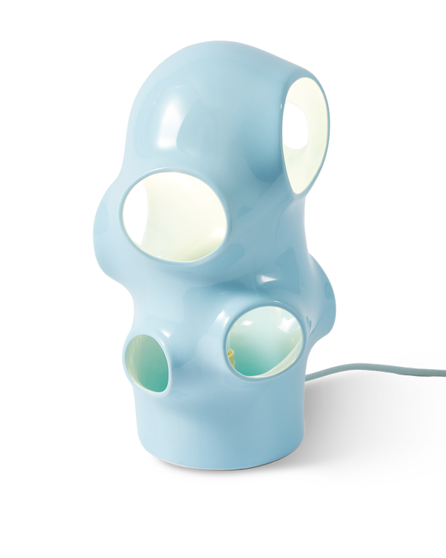 pols potten Bulle Tafellamp light blue