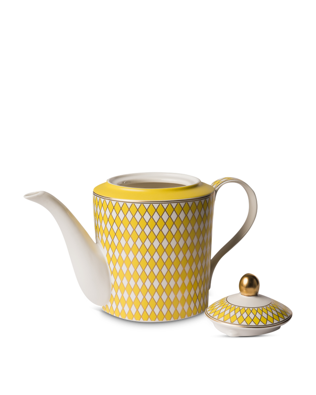 Pols Potten Chess Theepot Yellow