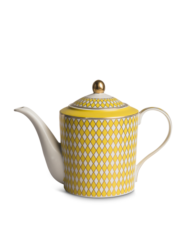 pols potten Chess Theepot Yellow