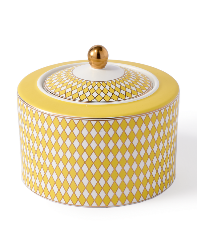 pols potten Chess Voorraadpot Low Yellow